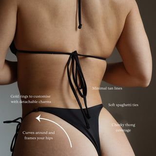 Minimal Bikini Bottoms - Jet
